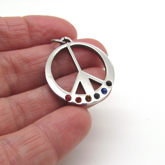 Stainless Steel   Rainbow Pendant - Picture 2 of 2